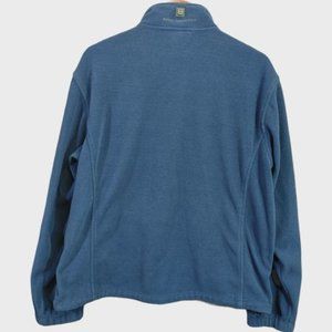 Free Country Blue Full Zip Fleece Sweater XL